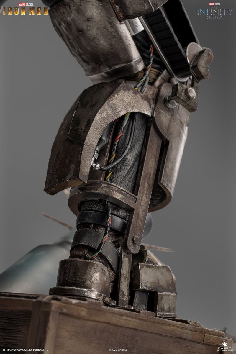 Queen Studios《鋼鐵人》鋼鐵人馬克1(Iron Man Mark 1)1/4 比例全身雕像 細緻工藝逼真再現鋼鐵人原點!