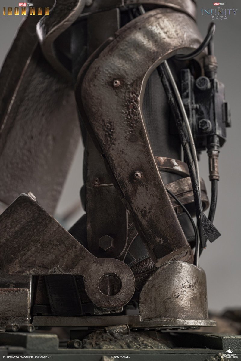 Queen Studios《鋼鐵人》鋼鐵人馬克1(Iron Man Mark 1)1/4 比例全身雕像 細緻工藝逼真再現鋼鐵人原點!