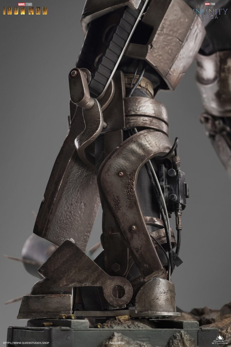 Queen Studios《鋼鐵人》鋼鐵人馬克1(Iron Man Mark 1)1/4 比例全身雕像 細緻工藝逼真再現鋼鐵人原點!