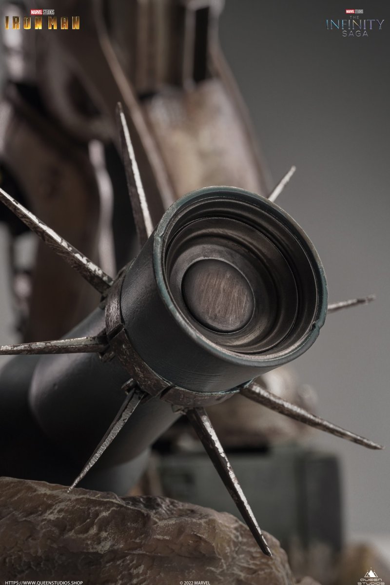 Queen Studios《鋼鐵人》鋼鐵人馬克1(Iron Man Mark 1)1/4 比例全身雕像 細緻工藝逼真再現鋼鐵人原點!