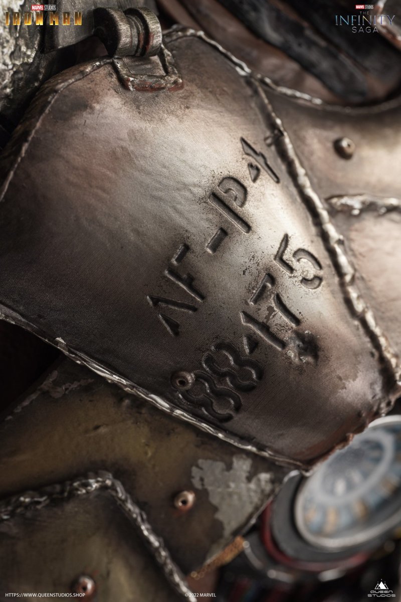 Queen Studios《鋼鐵人》鋼鐵人馬克1(Iron Man Mark 1)1/4 比例全身雕像 細緻工藝逼真再現鋼鐵人原點!