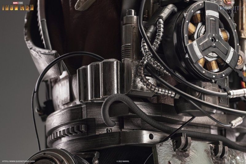 Queen Studios《鋼鐵人》鋼鐵人馬克1(Iron Man Mark 1)1/4 比例全身雕像 細緻工藝逼真再現鋼鐵人原點!