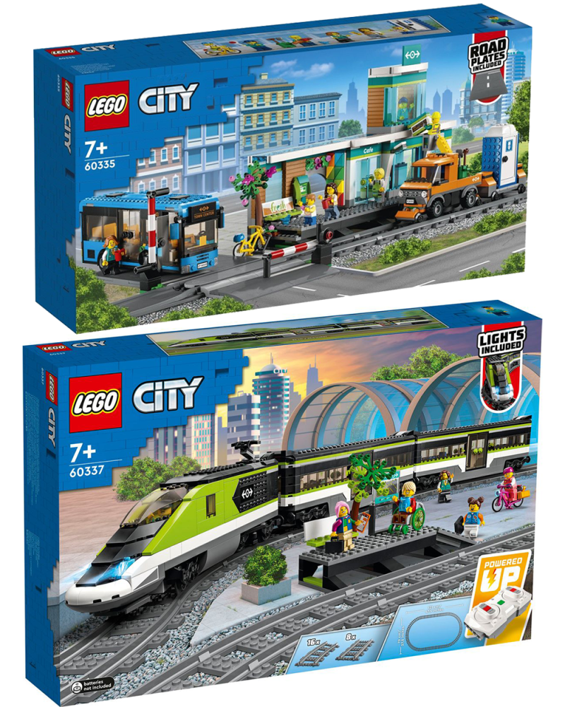 LEGO 60335、60337 城市系列「火車站」、「特快客運列車」兩款火車主題