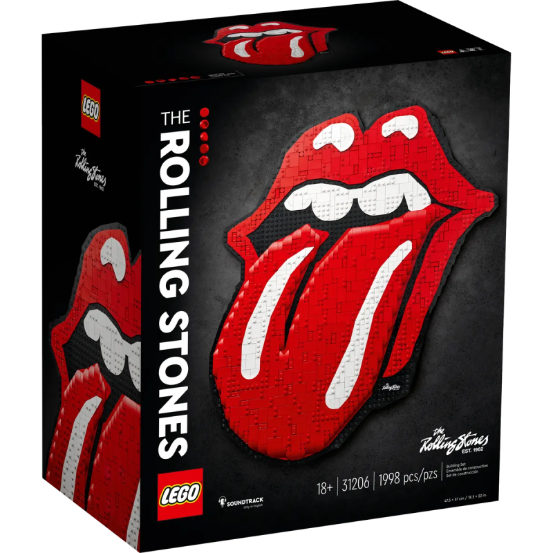 LEGO 31206【滾石樂團】The Rolling Stones 傳奇的搖滾樂經典標誌「嘴唇與舌頭」立體化！