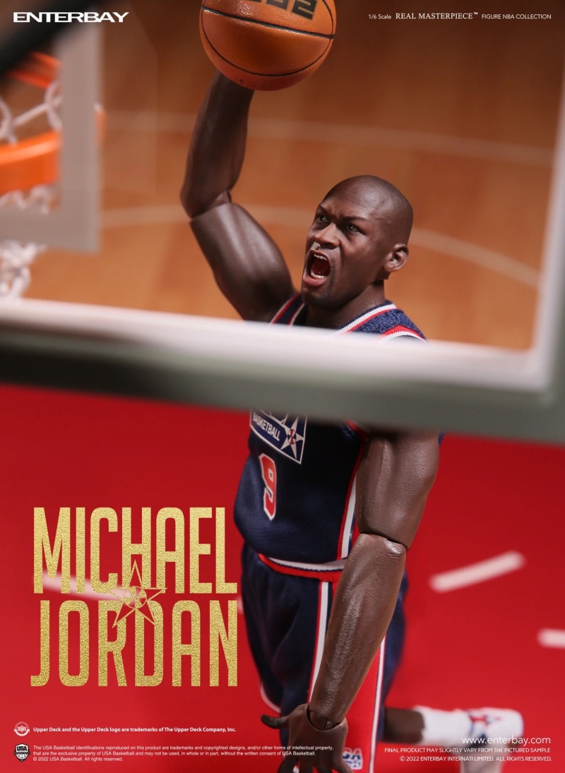 ENTERBAY NBA系列 Real Masterpiece 麥可喬丹 92巴塞隆納奧運 美國夢幻隊版本 