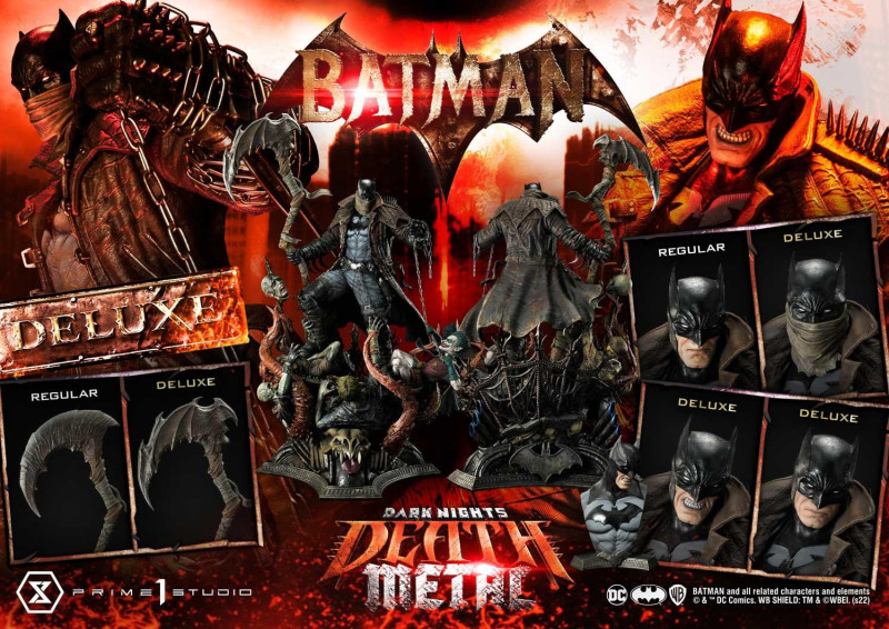 Prime 1 Studio《Dark Nights: Death Metal》蝙蝠俠 1/3 比例全身雕像 普通版/DX特典版
