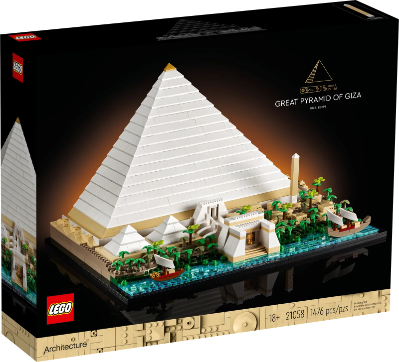 LEGO 21058 建築系列「胡夫金字塔」（Great Pyramid of Giza）世界七大奇蹟之一雄偉再現～了一半！