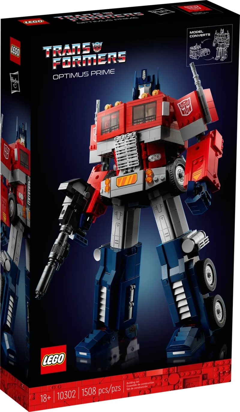 LEGO 10302《變形金剛》柯博文（Optimus Prime）曝光 人車模式完全變形可能！