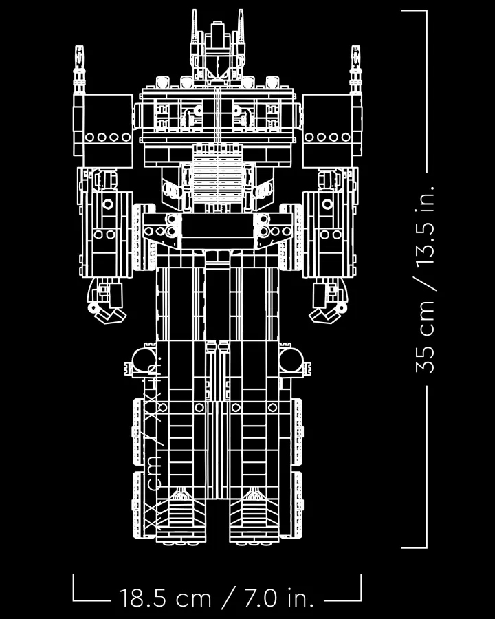 LEGO 10302《變形金剛》柯博文（Optimus Prime）曝光 人車模式完全變形可能！
