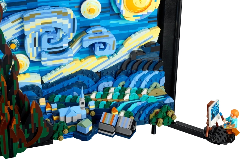 LEGO 21333 Ideas 系列「文森·梵谷 - 星夜」Vincent van Gogh - The Starry Night