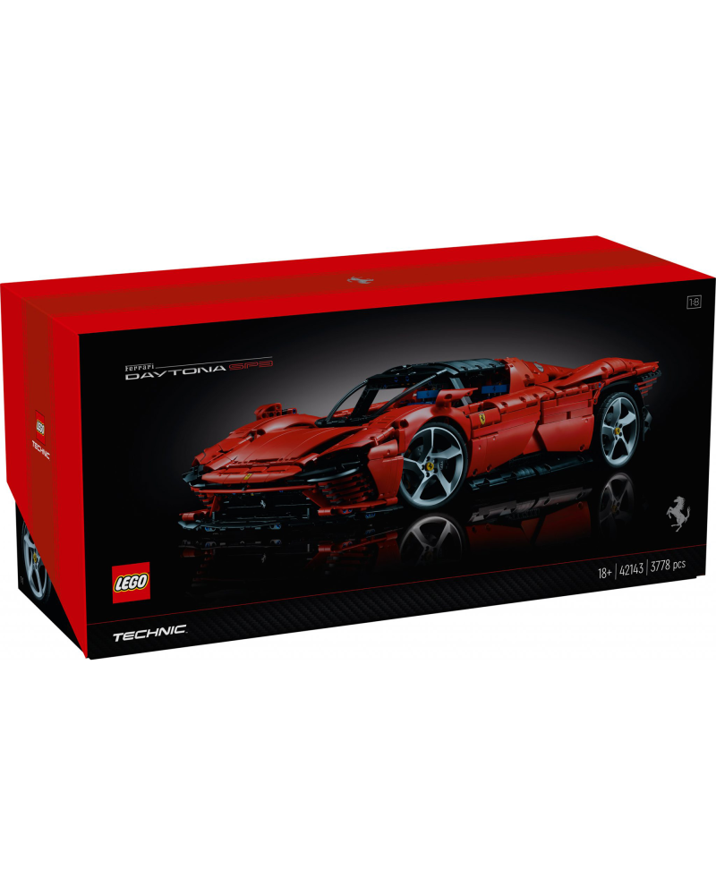 LEGO 42143 科技系列【法拉利 Daytona SP3】1/8 比例再現鮮紅頂級超跑！