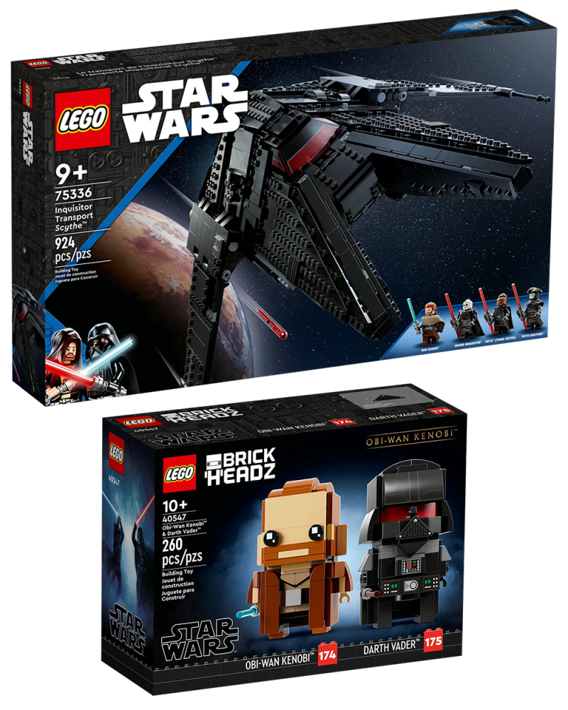 LEGO 75336「帝國判官運輸機鐮刀號」、40547「歐比王＆達斯·維達」BrickHeadz 人偶 兩款《歐比王·肯諾比》新作發表