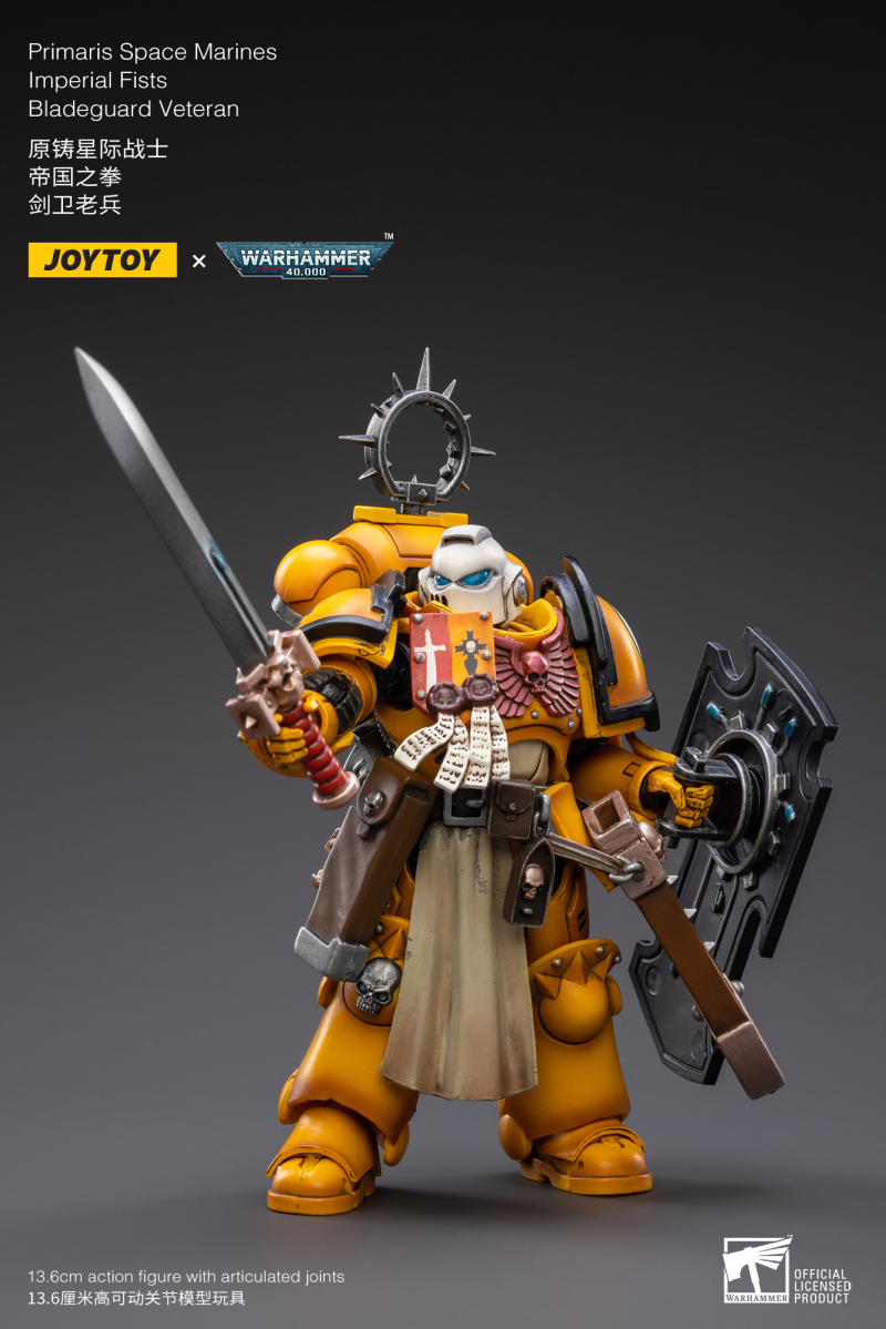 JOYTOY 1/18 《戰鎚40000》四團劍衛老兵登場，黑色聖殿現身加入戰局！