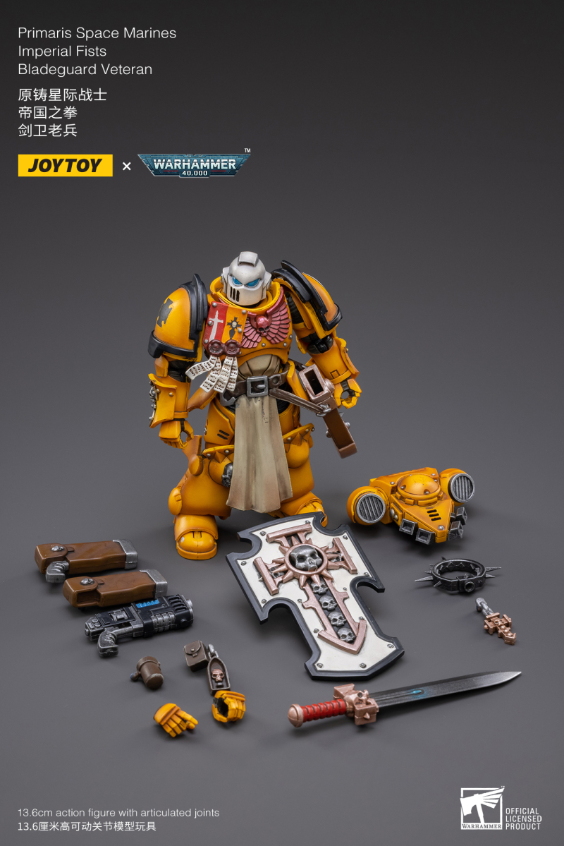 JOYTOY 1/18 《戰鎚40000》四團劍衛老兵登場，黑色聖殿現身加入戰局！