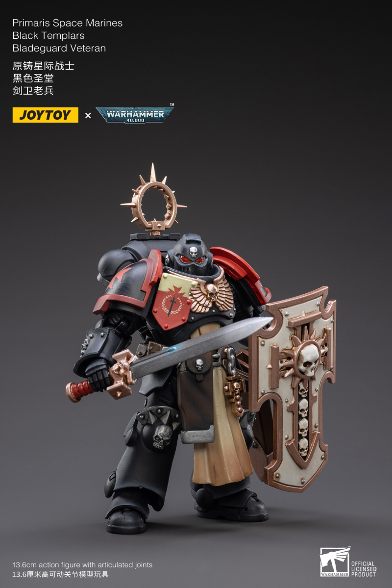 JOYTOY 1/18 《戰鎚40000》四團劍衛老兵登場，黑色聖殿現身加入戰局！