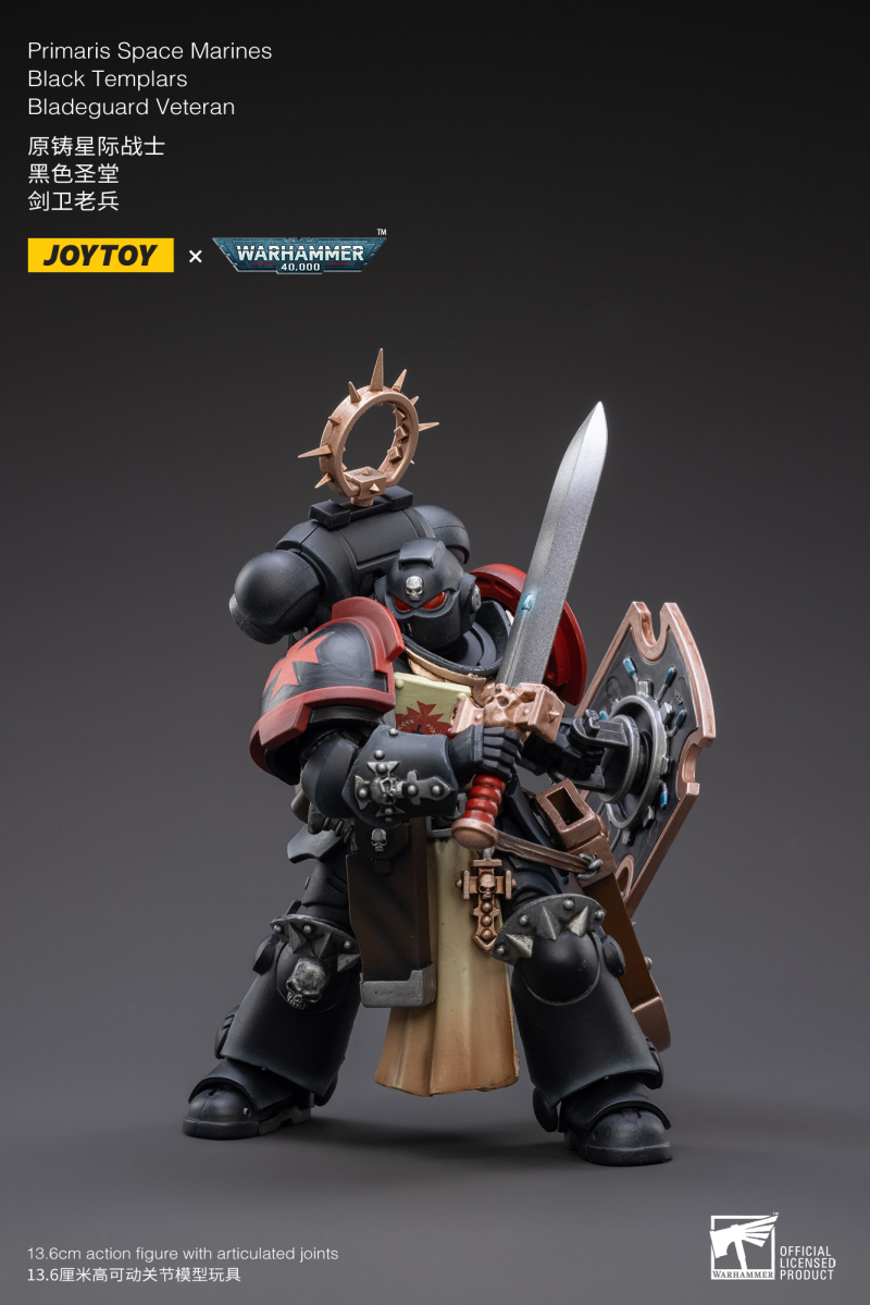 JOYTOY 1/18 《戰鎚40000》四團劍衛老兵登場，黑色聖殿現身加入戰局！