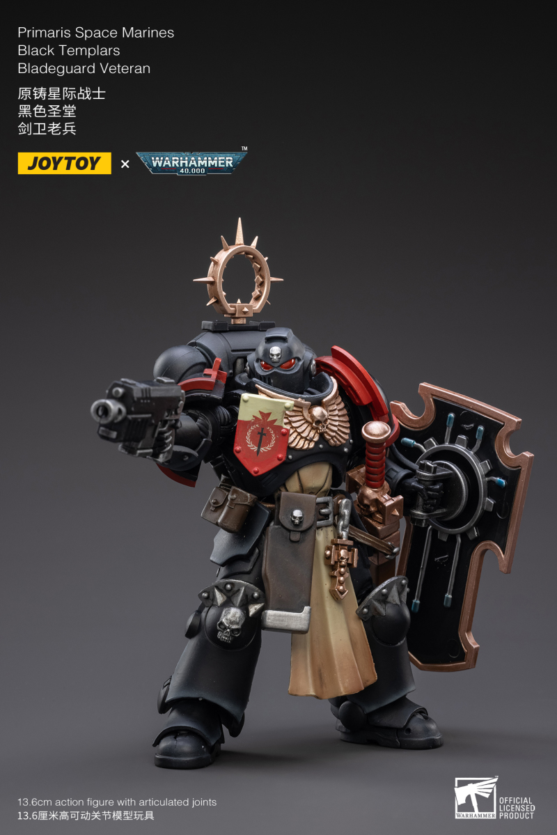 JOYTOY 1/18 《戰鎚40000》四團劍衛老兵登場，黑色聖殿現身加入戰局！