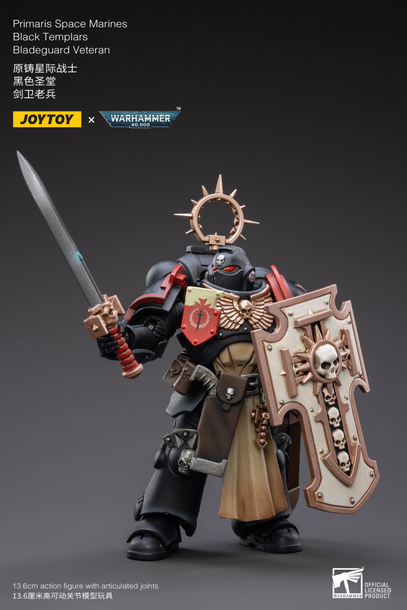 JOYTOY 1/18 《戰鎚40000》四團劍衛老兵登場，黑色聖殿現身加入戰局！