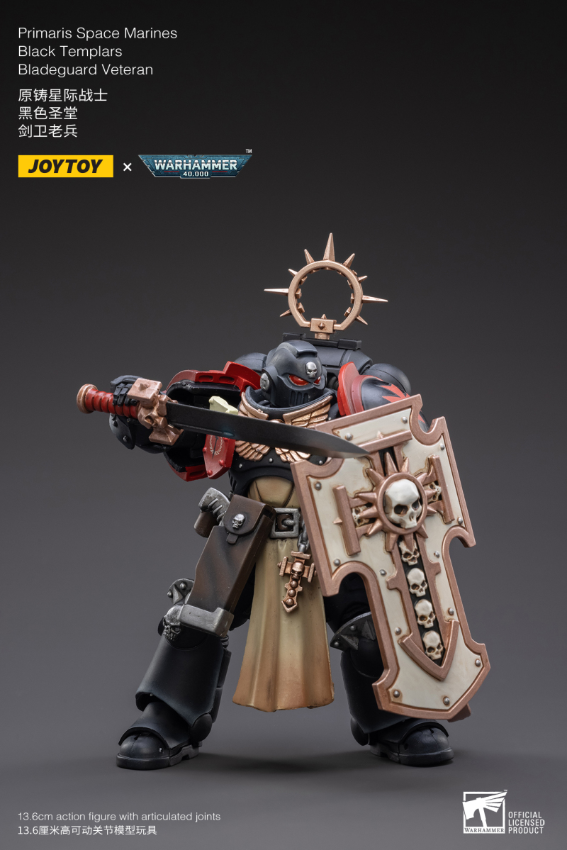 JOYTOY 1/18 《戰鎚40000》四團劍衛老兵登場，黑色聖殿現身加入戰局！