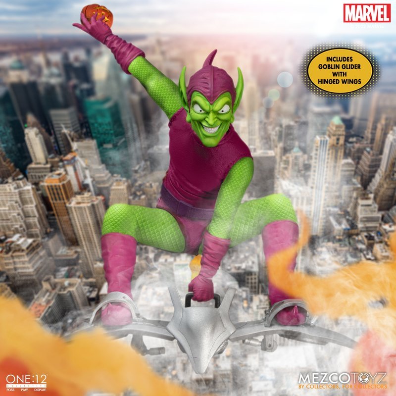 ONE:12 COLLECTIVE MARVEL「綠惡魔 - 豪華版」1/12 比例可動人偶（Green Goblin - Deluxe Edition）