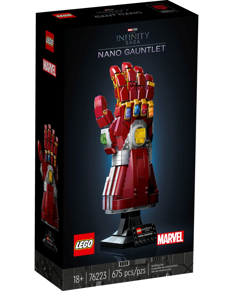 LEGO 76223《無限傳說》奈米手套（Nano Gauntlet）可重現經典的「彈指」造型！