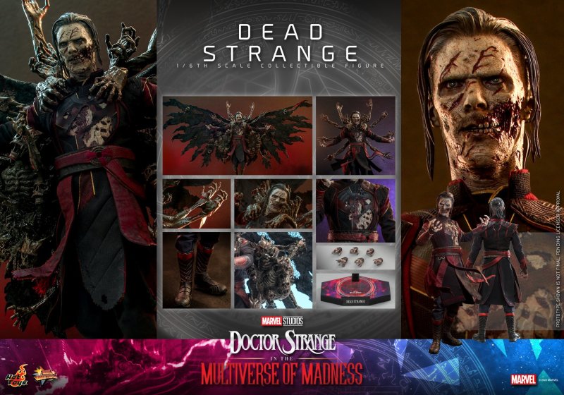 Hot Toys《奇異博士2:失控多重宇宙》奇異博士屍體(Dead Strange)1/6 比例收藏級人偶 邪氣逼人的驚悚造型!