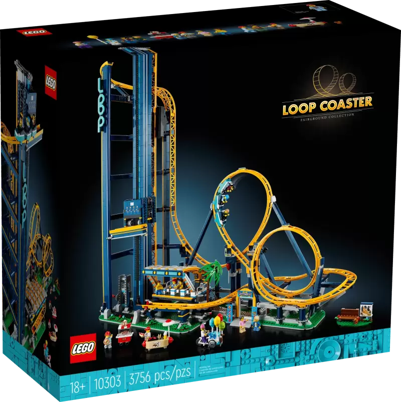 LEGO 10303 ICONS 系列【環形雲霄飛車】Loop Coaster 緊張感炸裂的環狀軌道！