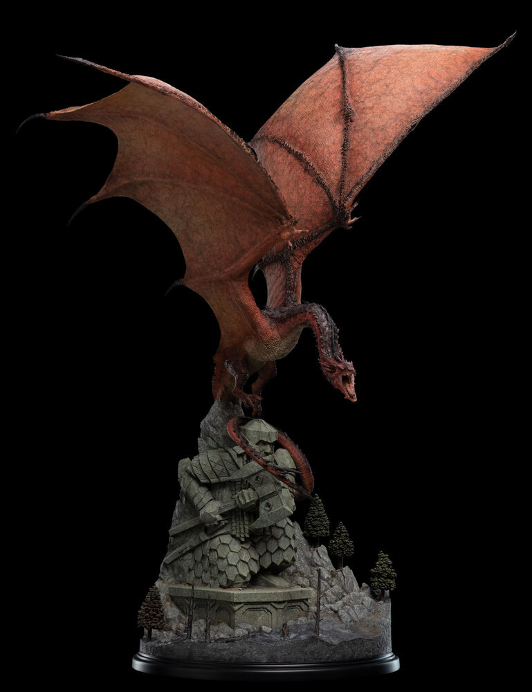 WETA《哈比人》火龍史矛革（SMAUG THE FIRE-DRAKE）1/100 比例場景雕像