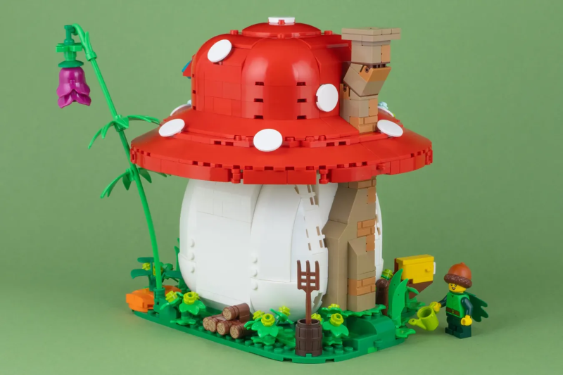 Jonaskramm LEGO Ideas 投稿「蘑菇屋」（LEGO MUSHROOM HOUSE）