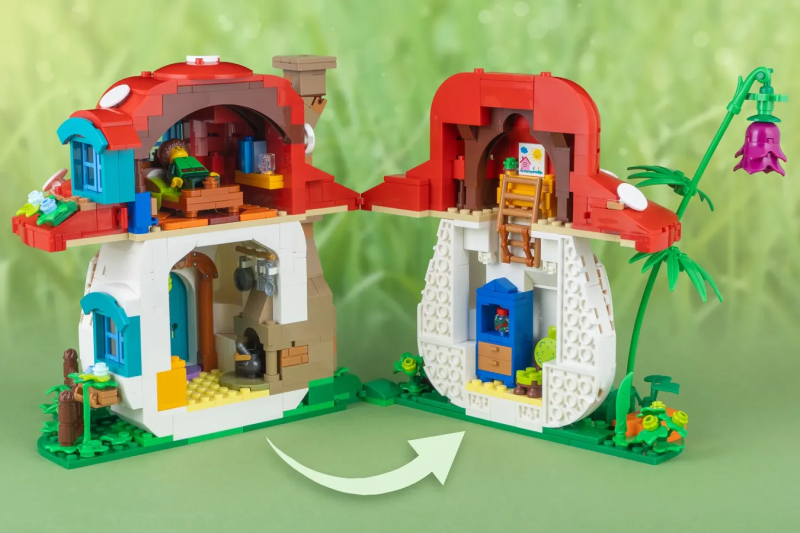 Jonaskramm LEGO Ideas 投稿「蘑菇屋」（LEGO MUSHROOM HOUSE）