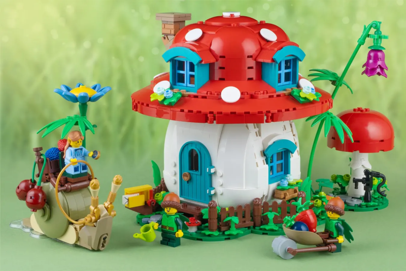 Jonaskramm LEGO Ideas 投稿「蘑菇屋」（LEGO MUSHROOM HOUSE）