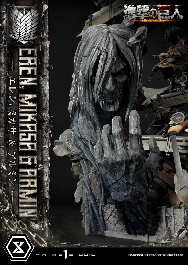 Prime 1 Studio《進擊的巨人》艾連・米卡莎・阿爾敏（エレン・ミカサ・アルミン）1/4 比例場景雕像 普通版/DX特典版