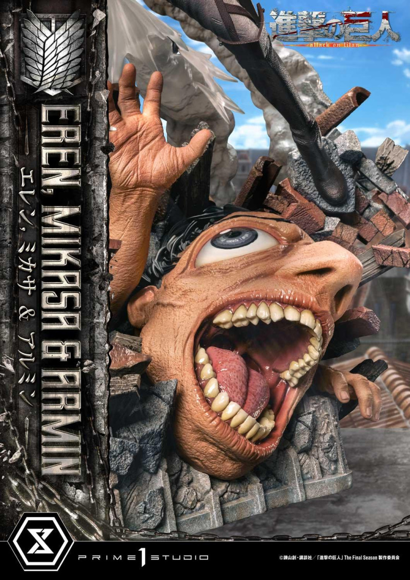 Prime 1 Studio《進擊的巨人》艾連・米卡莎・阿爾敏（エレン・ミカサ・アルミン）1/4 比例場景雕像 普通版/DX特典版