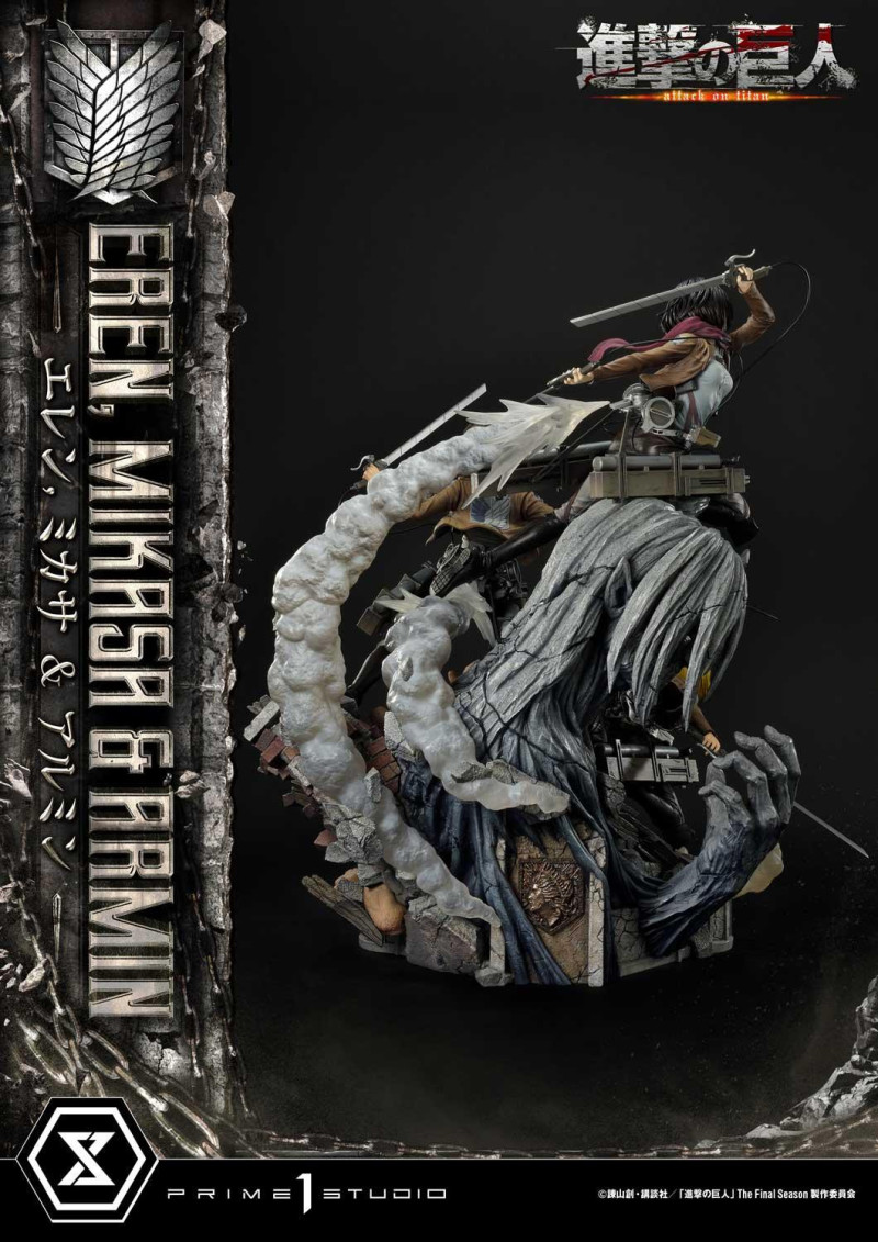 Prime 1 Studio《進擊的巨人》艾連・米卡莎・阿爾敏（エレン・ミカサ・アルミン）1/4 比例場景雕像 普通版/DX特典版