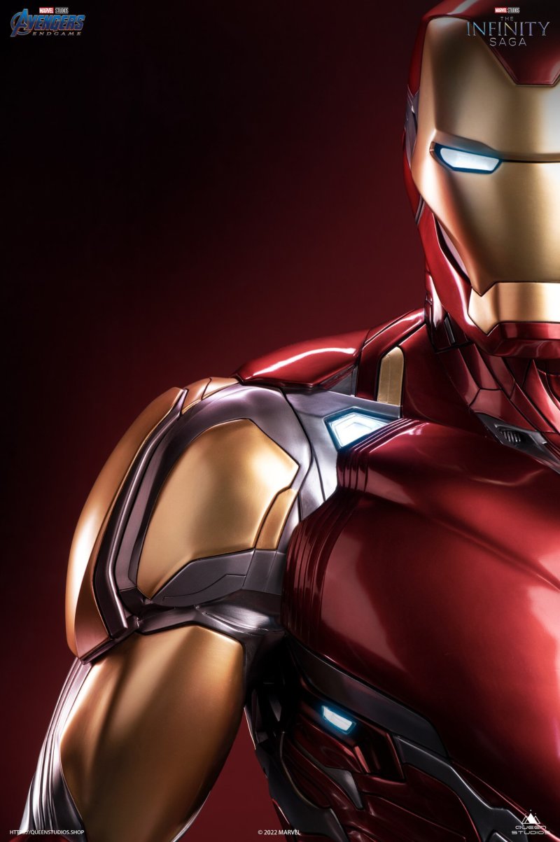 Queen Studios《復仇者聯盟：終局之戰》鋼鐵人馬克85 1:1 比例全身雕像 兩百公分大魄力登場！