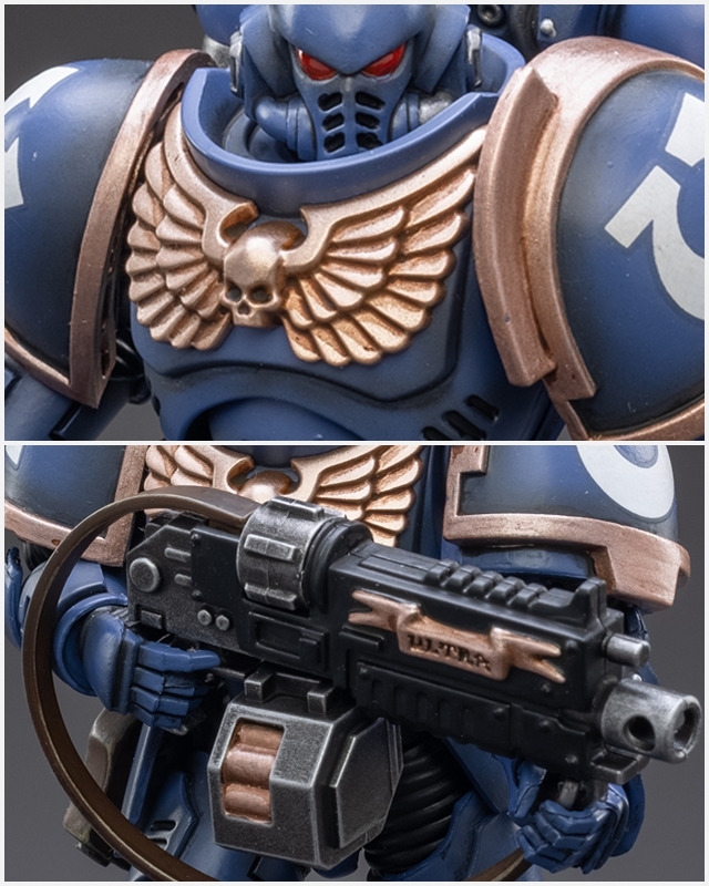 JOYTOY 1/18 《戰鎚40000》星際戰士 極限戰士摩托警衛 &amp; 黑色聖堂摩托警衛