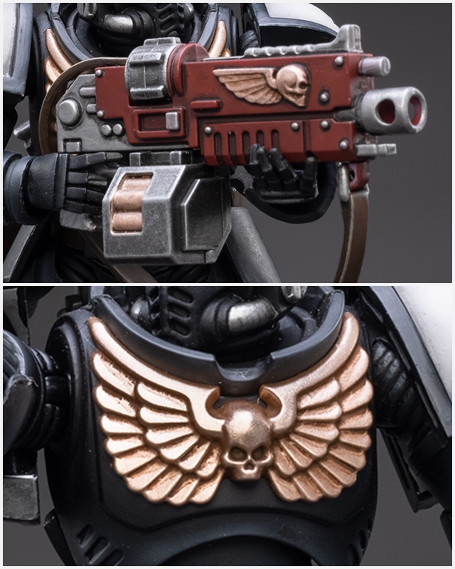 JOYTOY 1/18 《戰鎚40000》星際戰士 極限戰士摩托警衛 &amp; 黑色聖堂摩托警衛