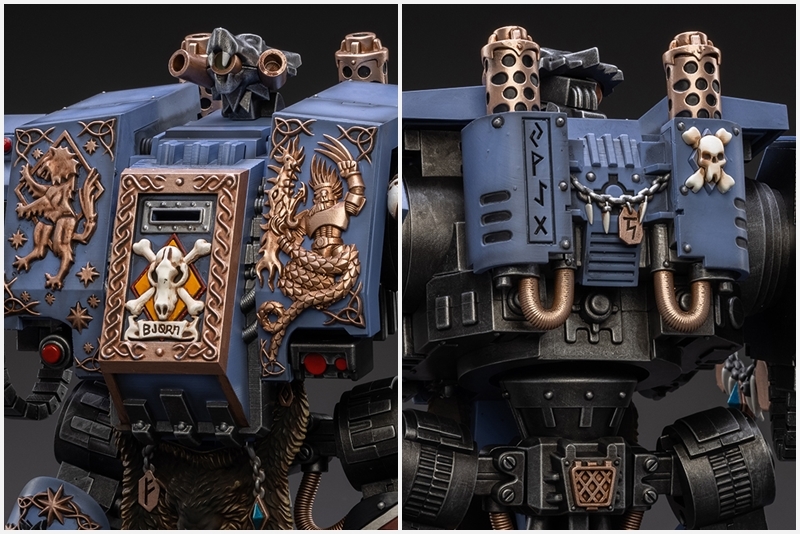JOYTOY 1/18 《戰鎚40000》太空野狼 拉格纳‧黑鬃 &amp; 兇殘比約恩