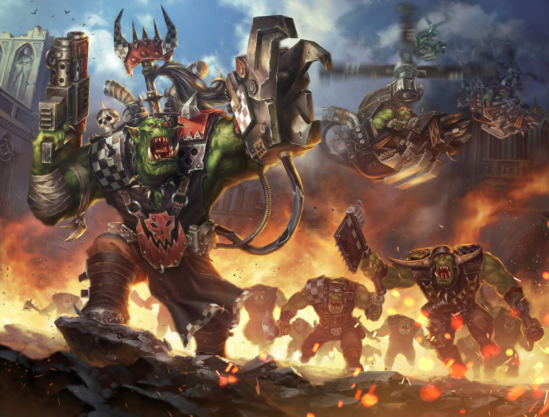 Waaagh!JOYTOY 1/18 《戰鎚40000》歐克蠻人特種兵