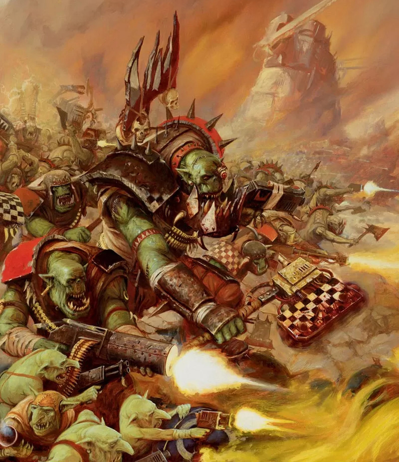 Waaagh!JOYTOY 1/18 《戰鎚40000》歐克蠻人特種兵