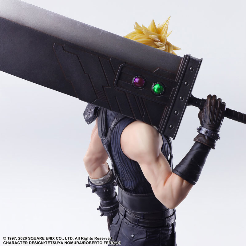 STATIC ARTS《FFVII 重製版》克勞德·史特萊夫 單手扛毀滅劍的經典造型立體化!
