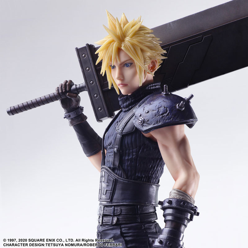 STATIC ARTS《FFVII 重製版》克勞德·史特萊夫 單手扛毀滅劍的經典造型立體化!