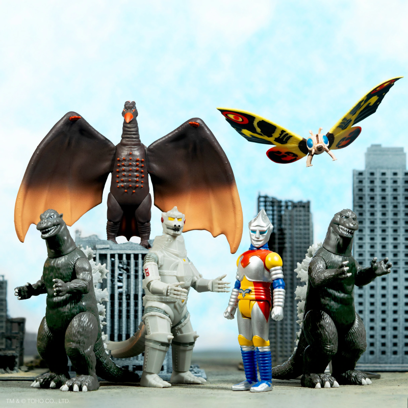 SUPER7 ReAction Figures 系列「東寶怪獸」第一波 吊卡玩具 元祖哥吉拉襲來！