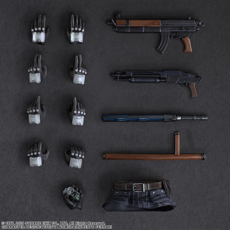 PLAY ARTS改《FF7重製版》警備兵 可動人偶 保衛神羅巡邏中!