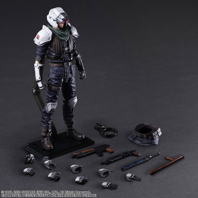 PLAY ARTS改《FF7重製版》警備兵 可動人偶 保衛神羅巡邏中!