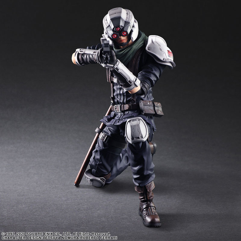 PLAY ARTS改《FF7重製版》警備兵 可動人偶 保衛神羅巡邏中!