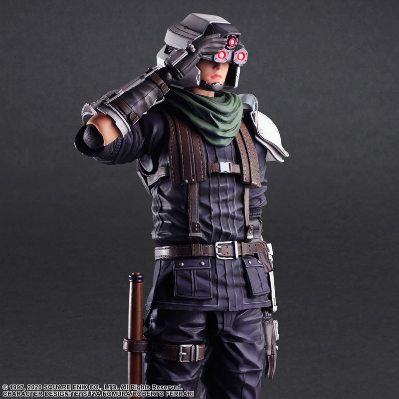 PLAY ARTS改《FF7重製版》警備兵 可動人偶 保衛神羅巡邏中!