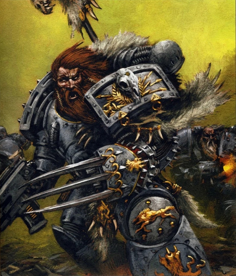 JOYTOY 1/18 《戰鎚40000》太空野狼 拉格纳‧黑鬃 &amp; 兇殘比約恩