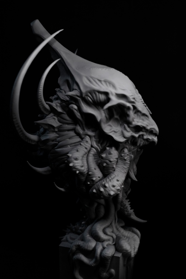 [舊日支配者C] BreedBedWorks 第一個迷你雕像 不可名狀的小小古神