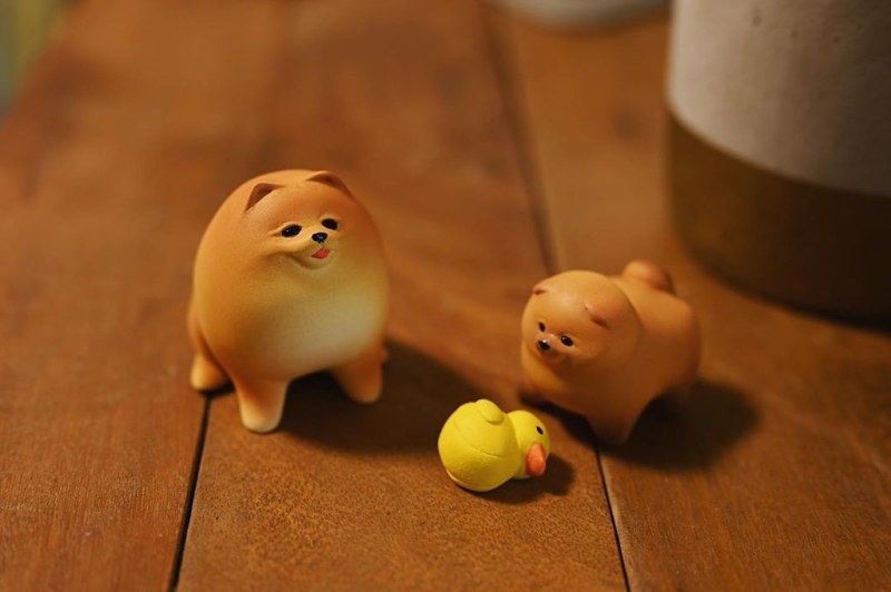 STASTO Animal Attraction 系列「散步博美2」轉蛋 下雨天也做好萬全準備要出去玩啦～